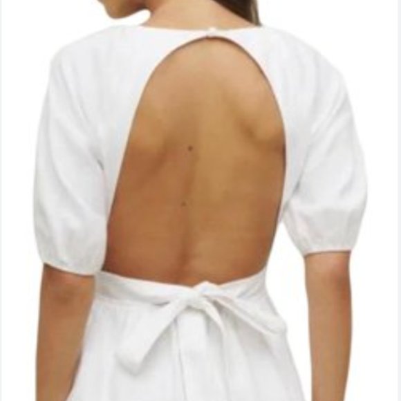 Reformation White Backless Dress - Picture 3 of 5